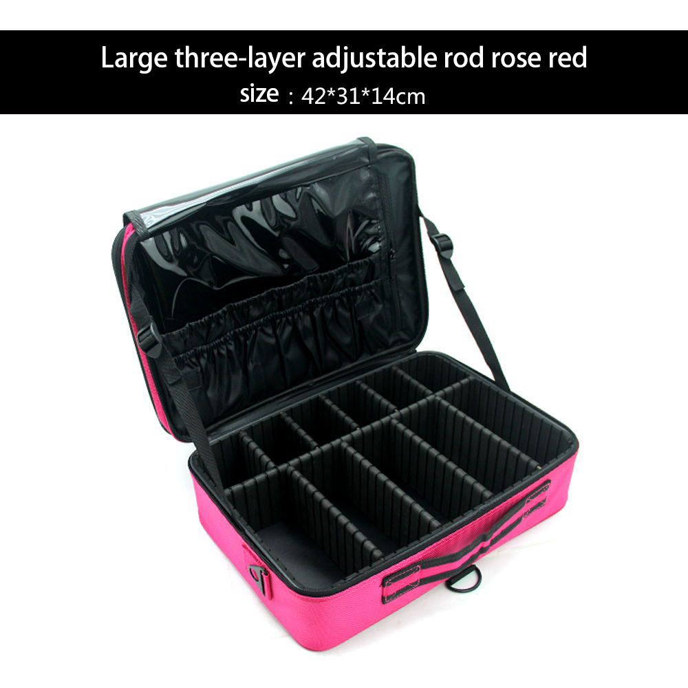 Professional Suitcase Makeup Box For Women Make Up Cosmetic