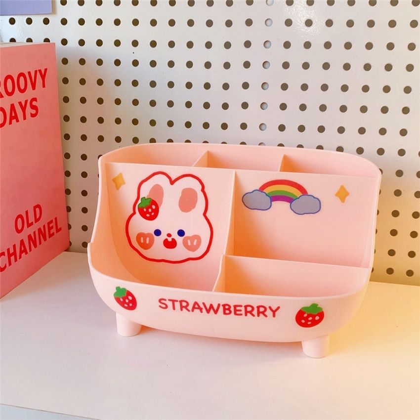 Desk Kawaii Children Holder Organizer New Heart Girls Pen