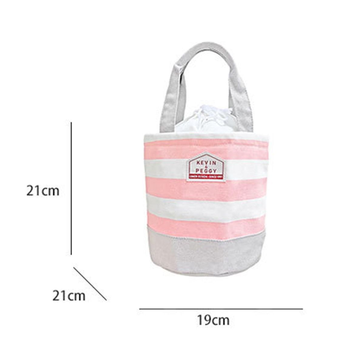 Lunch Box Pouch Outdoor Picnic Portable Bento Box Insulation Handbag Pink