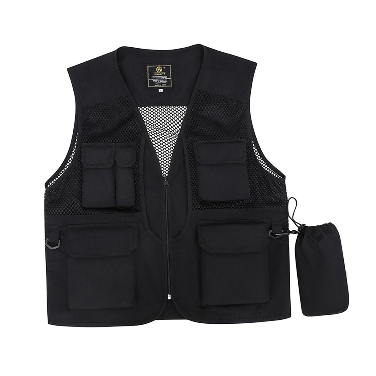 Men Fishing Vest Quick Drying Multi Pockets