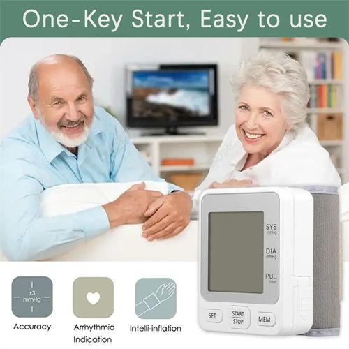 Wrist Blood Pressure Monitor Detects Heart Rate BP Monitor