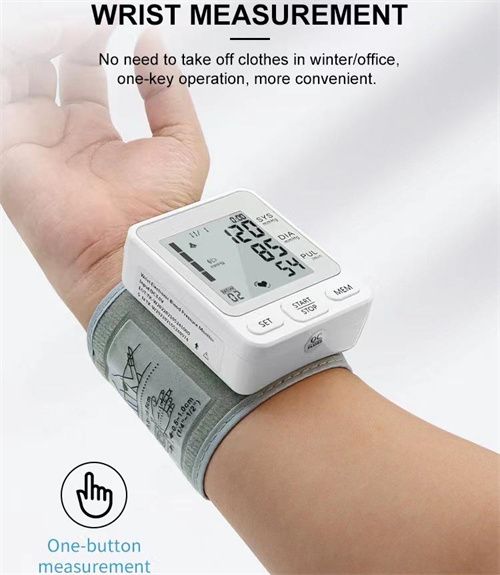 Wrist Blood Pressure Monitor Detects Heart Rate BP Monitor