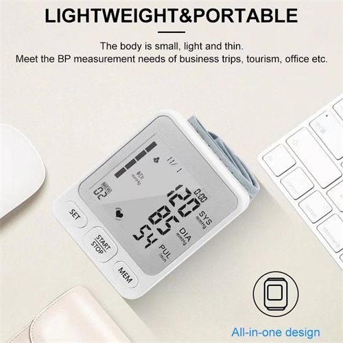 Wrist Blood Pressure Monitor Detects Heart Rate BP Monitor