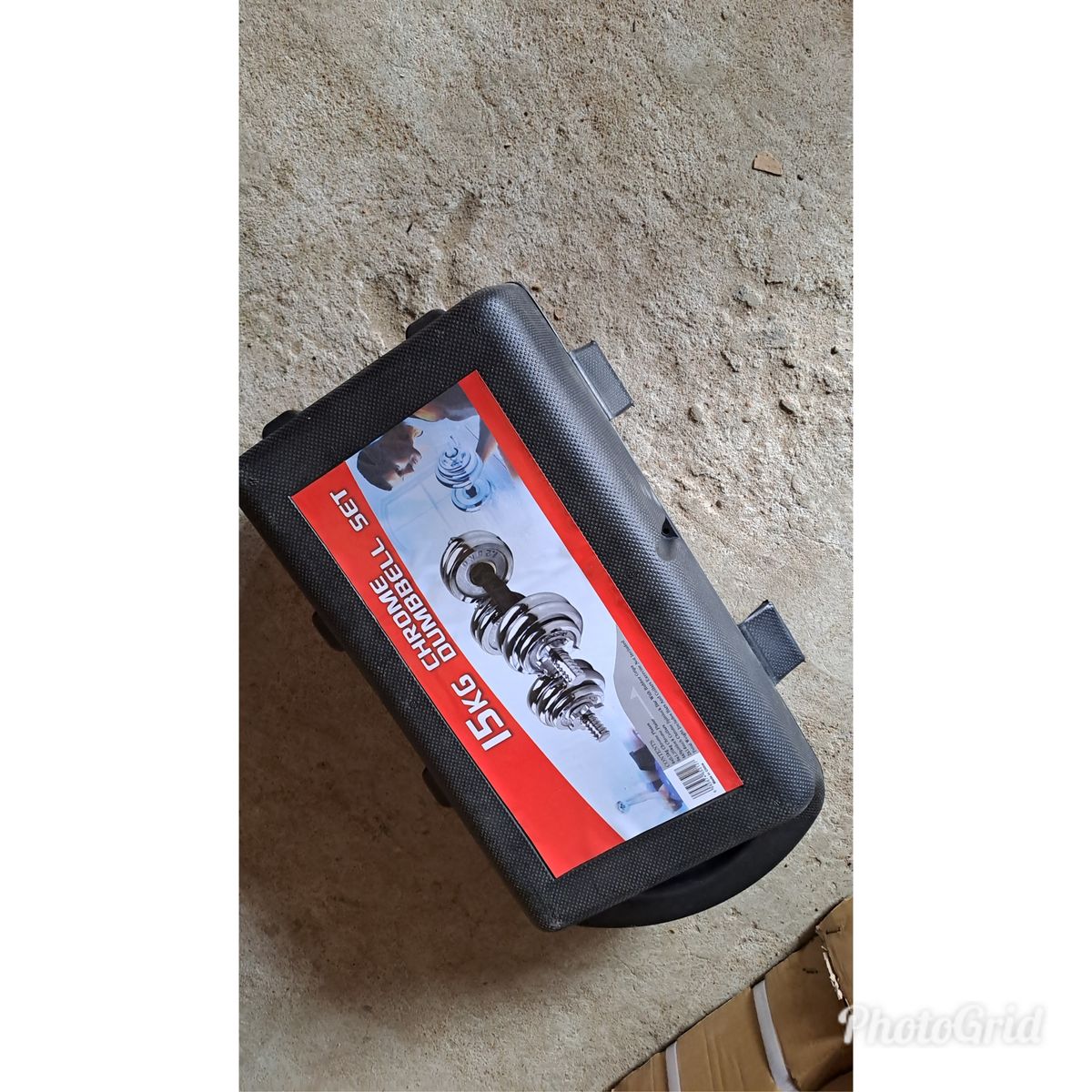 15KG BOXED DUMBBELL WITH BARBELL EXTENSION