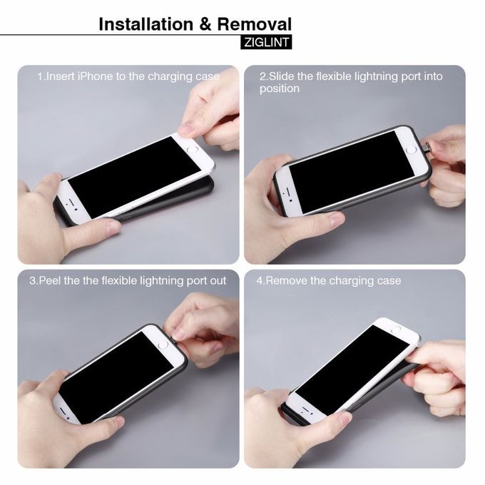 Qi Wireless Charging Receiver Case For IPhone 6 6s Plus 7 7s Plus Protection Case For IPhone X 8 Wireless Charger 5V/1A(For 7 7S Black)