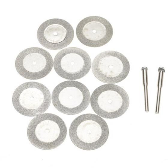 10pcs 30mm Diamond Cut Off Disc Wheel Rotary Tool w/