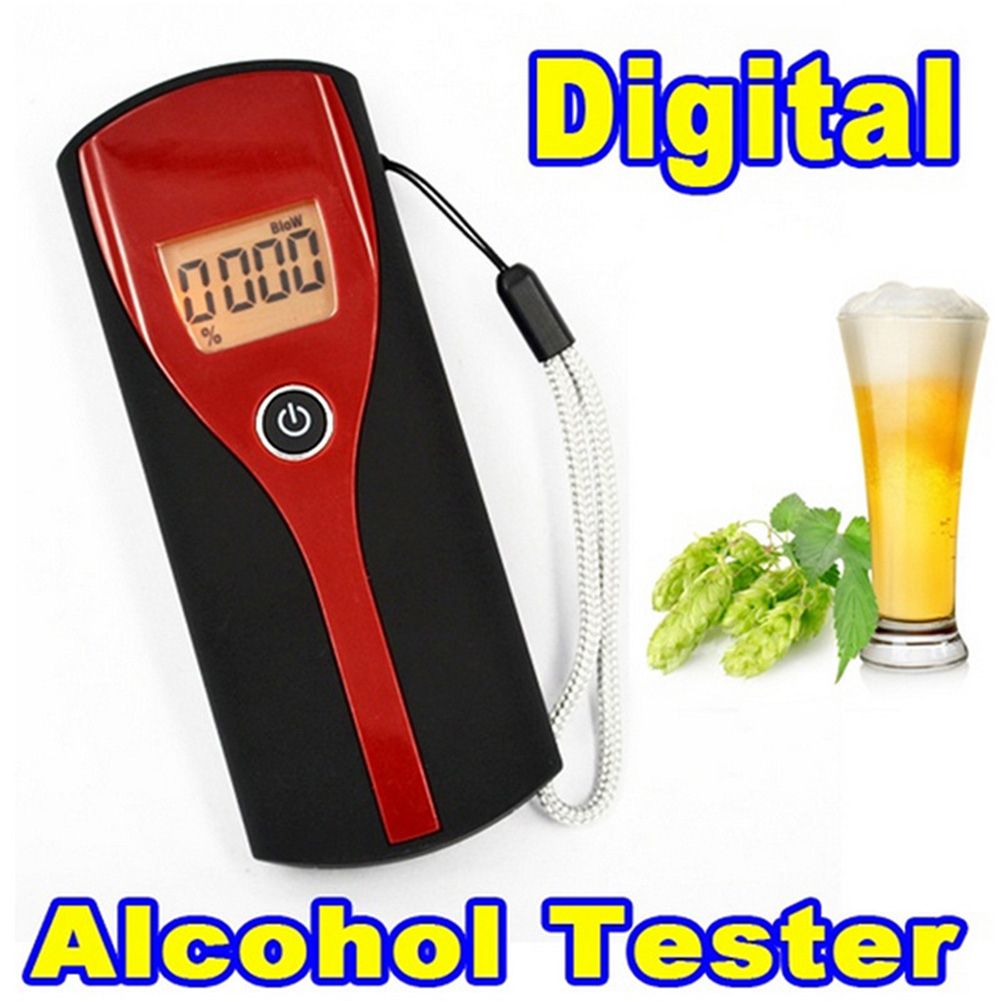High Precision Digital Breath Alcohol Analyzer Breathalyzer Tester Non-Contact Body Ity Meter