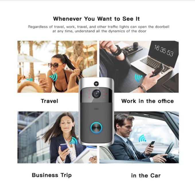 Wireless Doorbell Camera WiFi Remote Video Door Intercom IR Security Bell Phone