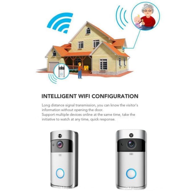 Wireless Doorbell Camera WiFi Remote Video Door Intercom IR Security Bell Phone