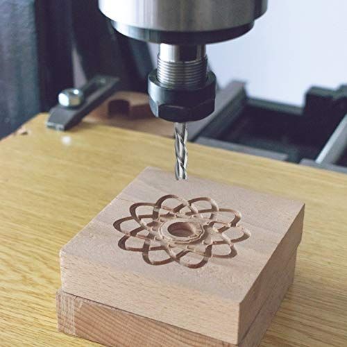 EANOSIC Upcut Spiral Router Bit 3Flute With 12 Shank Extra L