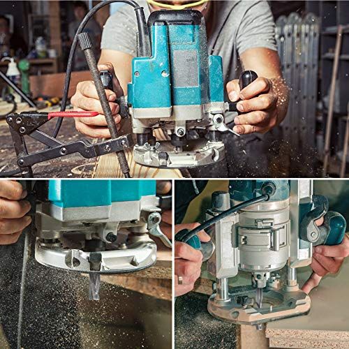 EANOSIC Upcut Spiral Router Bit 3Flute With 12 Shank Extra L