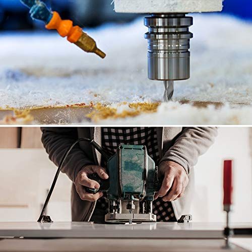 EANOSIC Upcut Spiral Router Bit 3Flute With 12 Shank Extra L