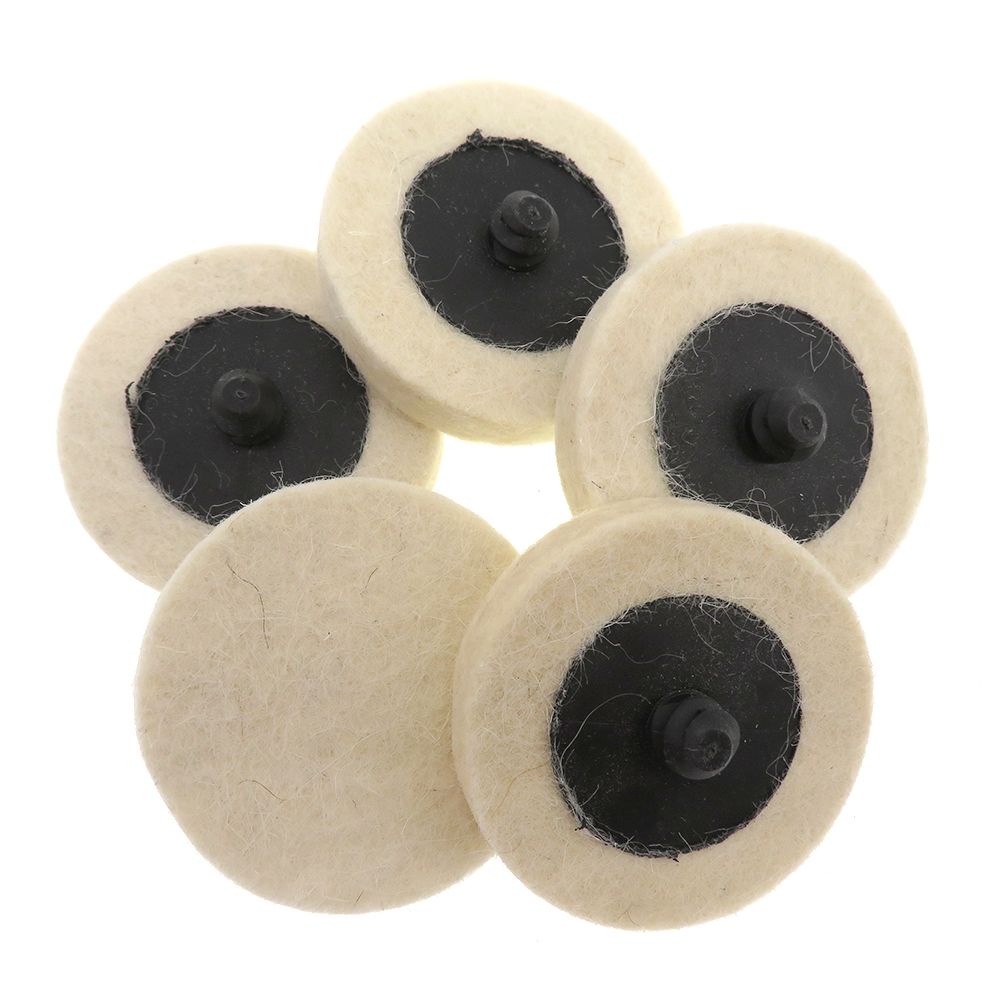 11pcs 2"" 50mm Compressed Wool Pad Fabric Disc Poli