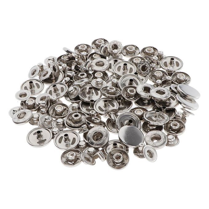 30 Sets Sew On Snap Buttons Invisible Press Button For Jeans Jacket