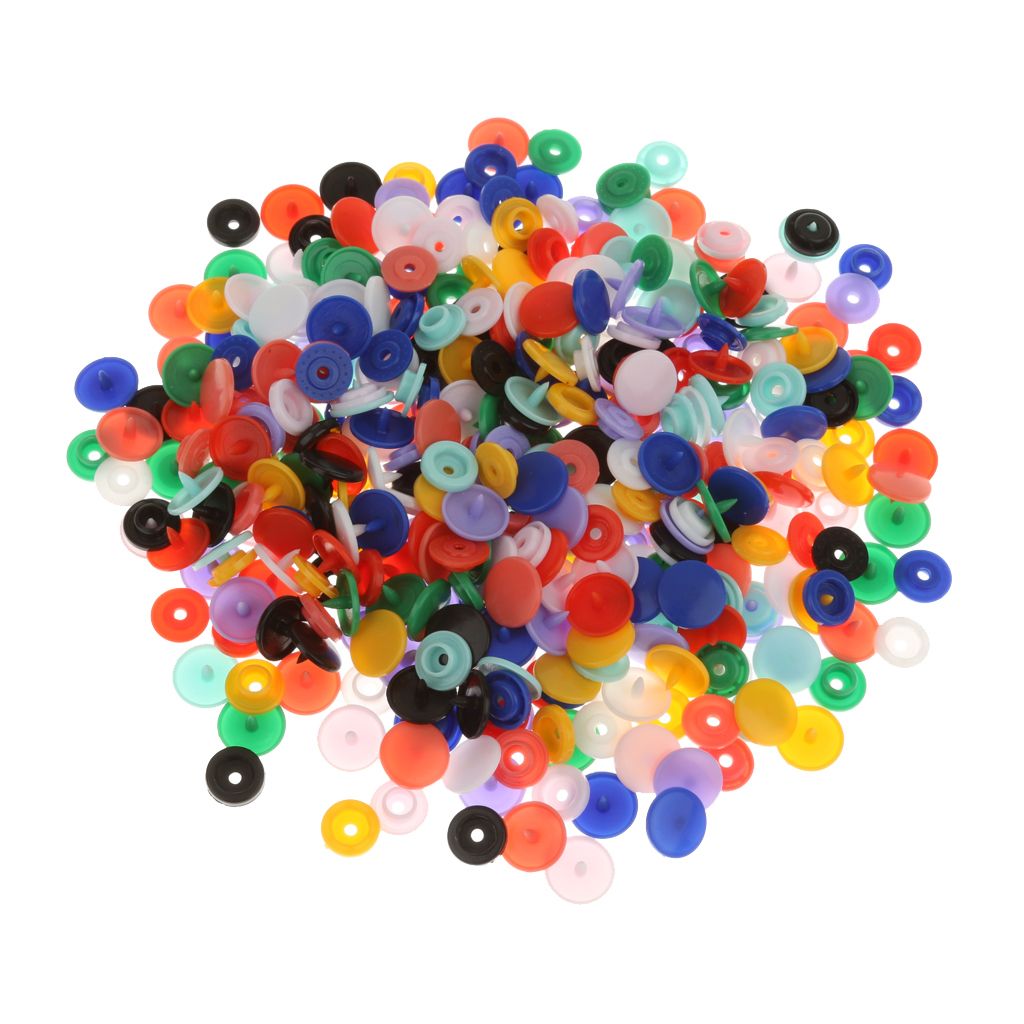 100 Sets T5 Resin Snap Plastic Buttons Fasteners Poppers 124MM Mix
