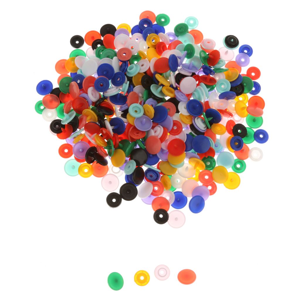 100 Sets T5 Resin Snap Plastic Buttons Fasteners Poppers 124MM Mix