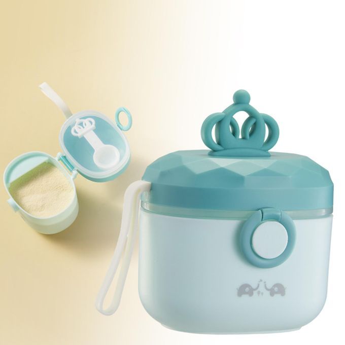 Baby Formula Dispenser Infant Snack Containers With Leveler Green S