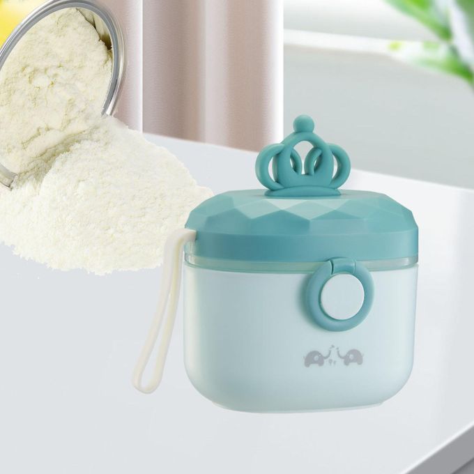Baby Formula Dispenser Infant Snack Containers With Leveler Green S