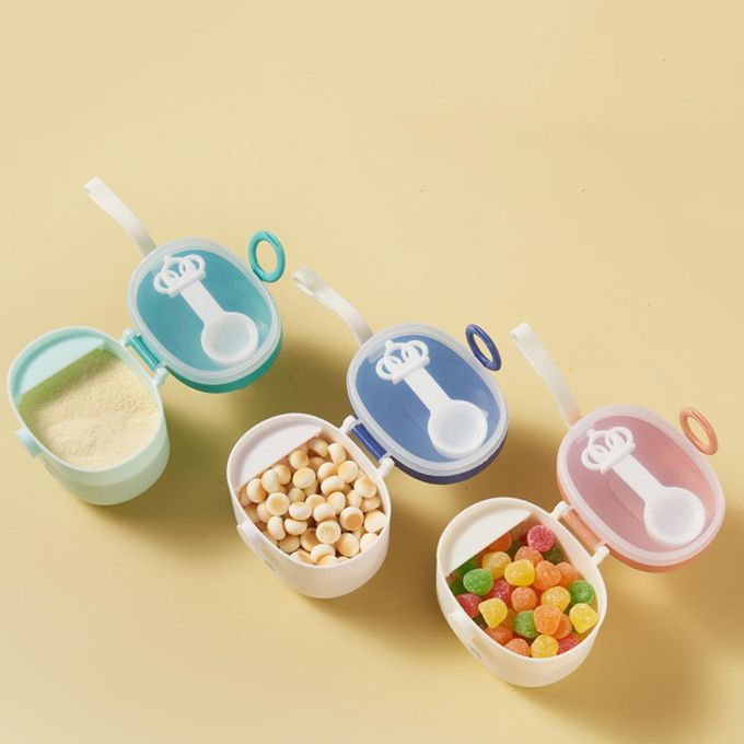 Baby Formula Dispenser Infant Snack Containers With Leveler Green S