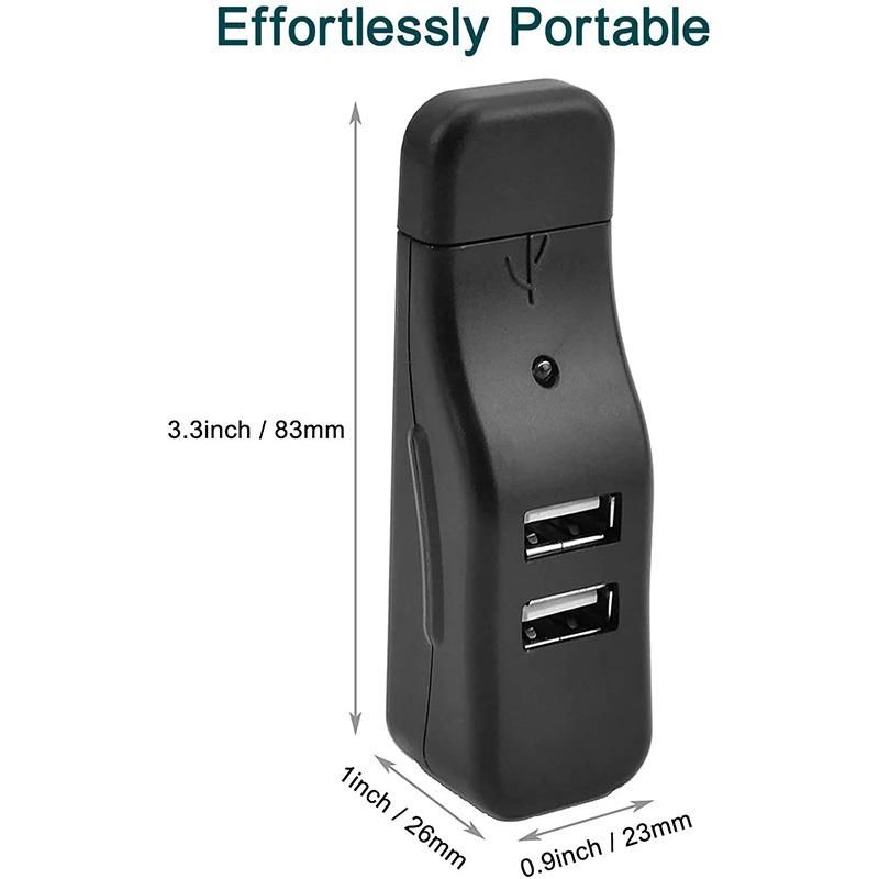 4 Port USB Hub, Mini USB 2.0 Data Hub Splitter Small