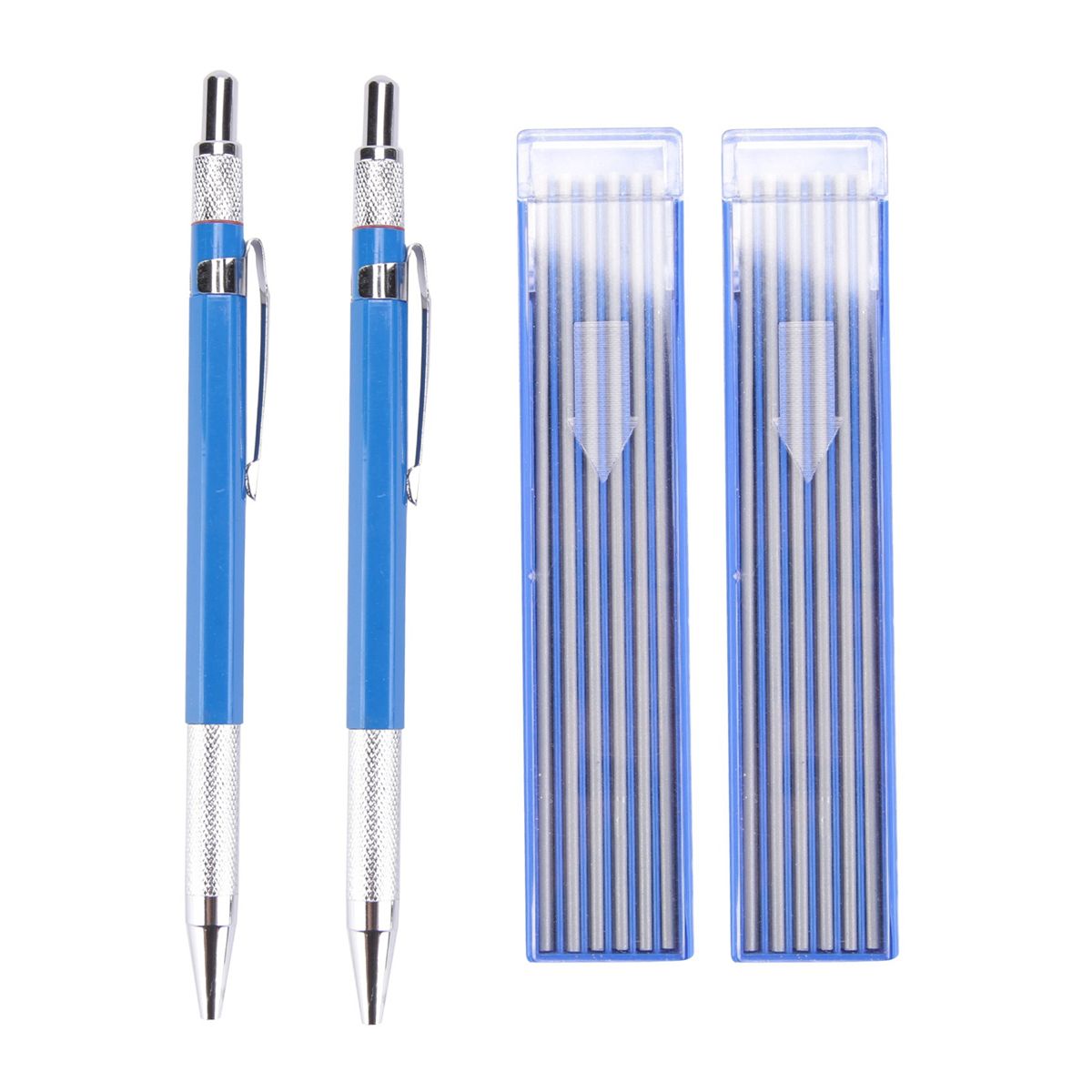 Welders Pencil with 12Pcs Round Refills, 2.0 mm Mechanical P