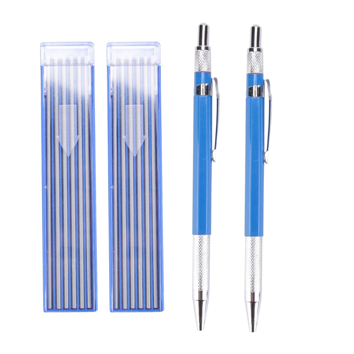 Welders Pencil with 12Pcs Round Refills, 2.0 mm Mechanical P