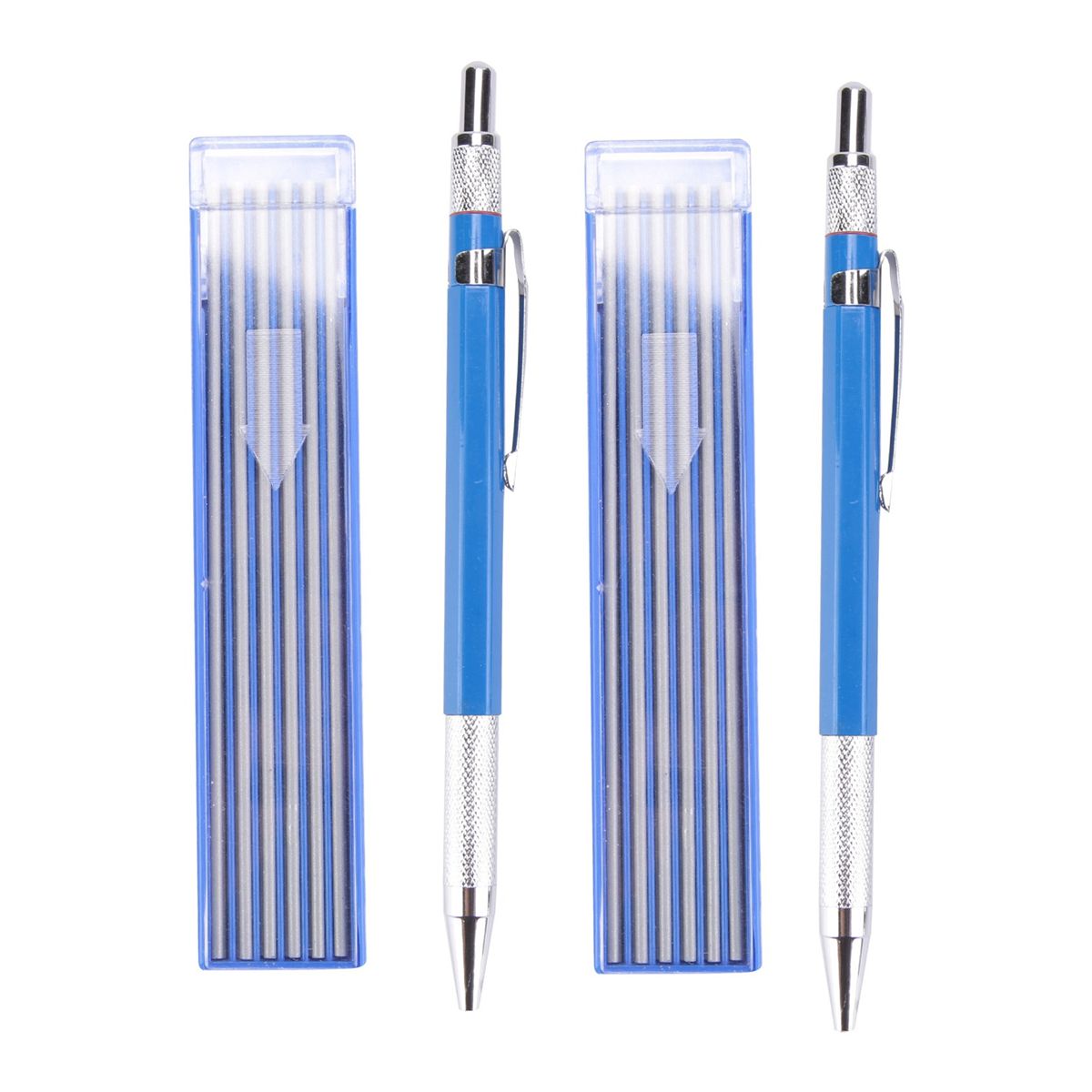 Welders Pencil with 12Pcs Round Refills, 2.0 mm Mechanical P
