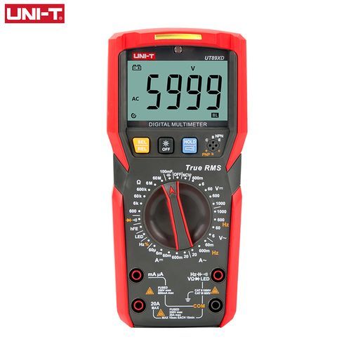 UNI-T UT89XD Professional Digital Multimeter True RMS NCV 20A Current AC DC Voltmeter Capacitance Resistance Tester