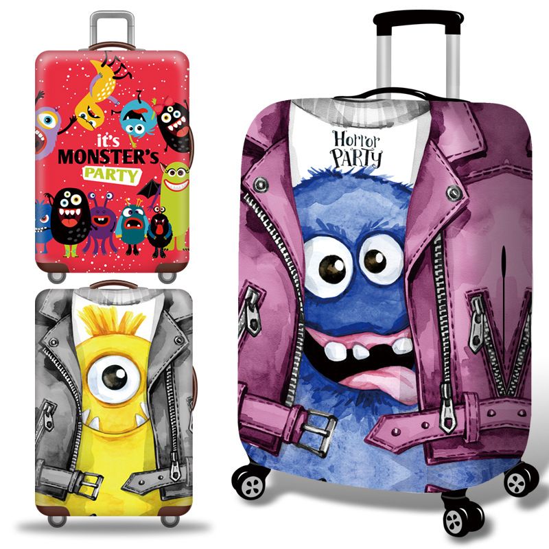 Strange Luggage Cover Travel Suitcase Protector Suit For