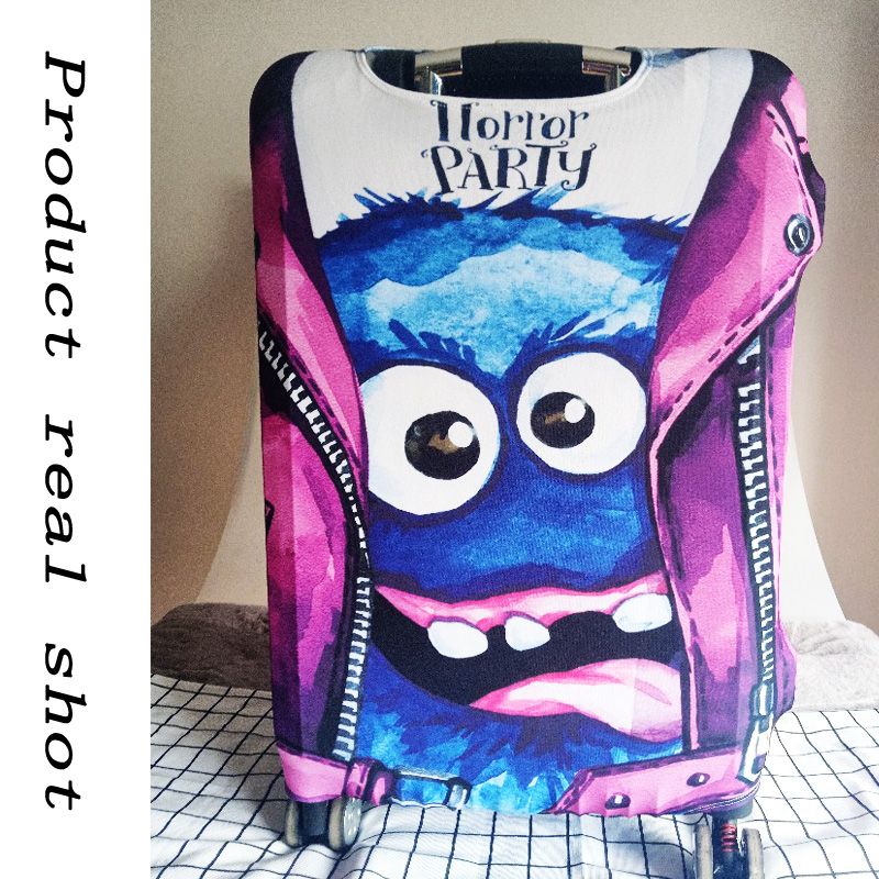 Strange Luggage Cover Travel Suitcase Protector Suit For