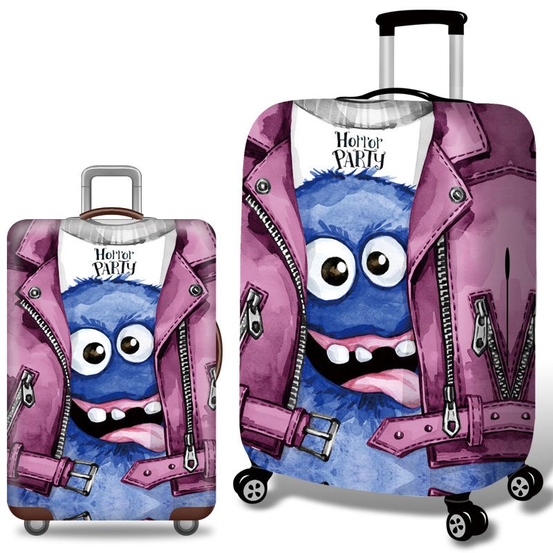 Strange Luggage Cover Travel Suitcase Protector Suit For