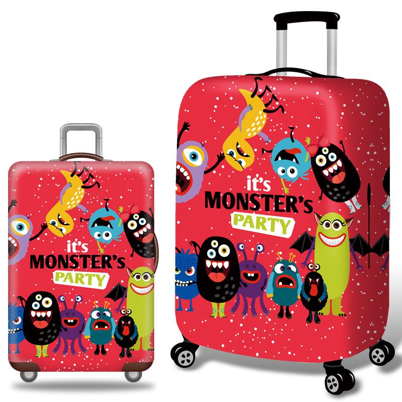 Strange Luggage Cover Travel Suitcase Protector Suit For