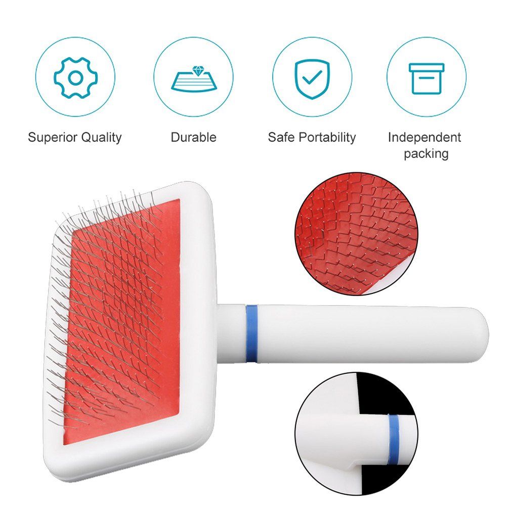 OR Pet Puppy Dog Cat Hair Grooming Trimmer Flea Comb Gilling Brush Slicker Tool Ly Delivered