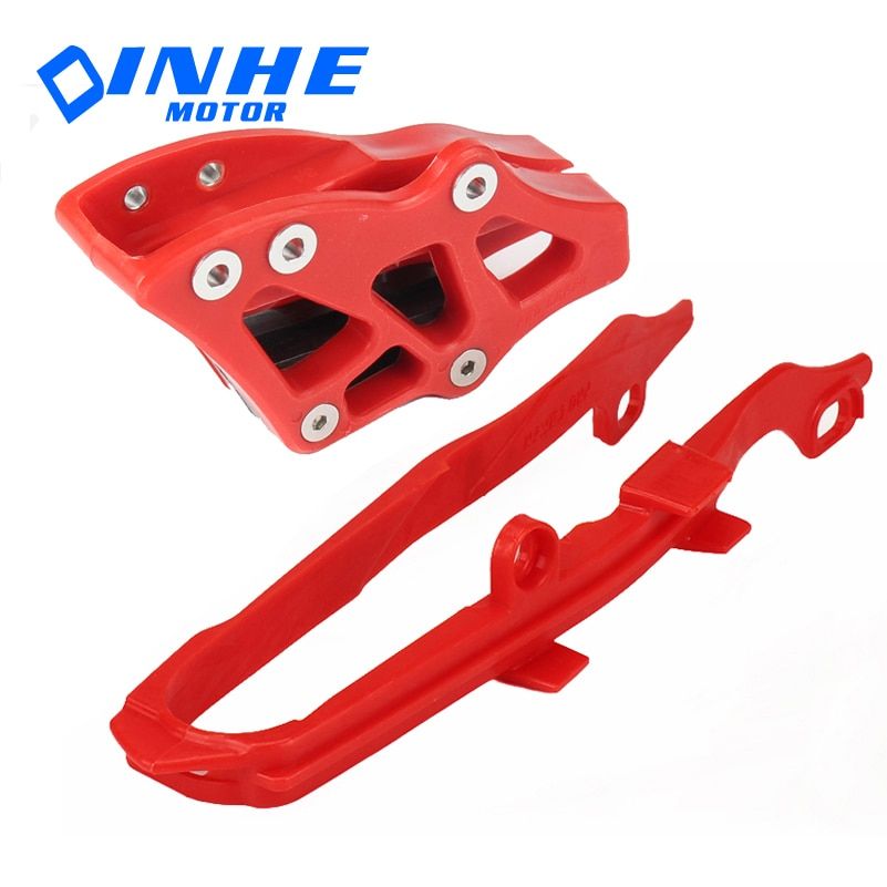 Motocross Dirt Bike Red Swingarm Chain Guide Guard With Chain Slider Guard Protector For Honda CR CRF 125 250 450 R X 2000-2007 1SET Red