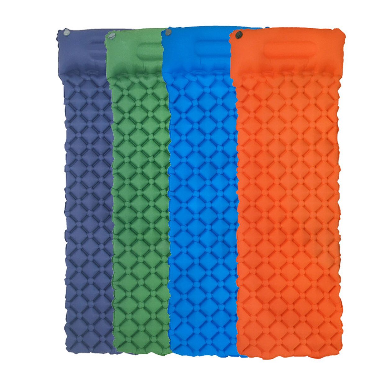 NEW Inflatable Air Mattress Portable Camping Beach Picnic Mat Sleeping Sofa Pad TPU Outdoor Backpacking Hiking Inflatable Mattress Blue
