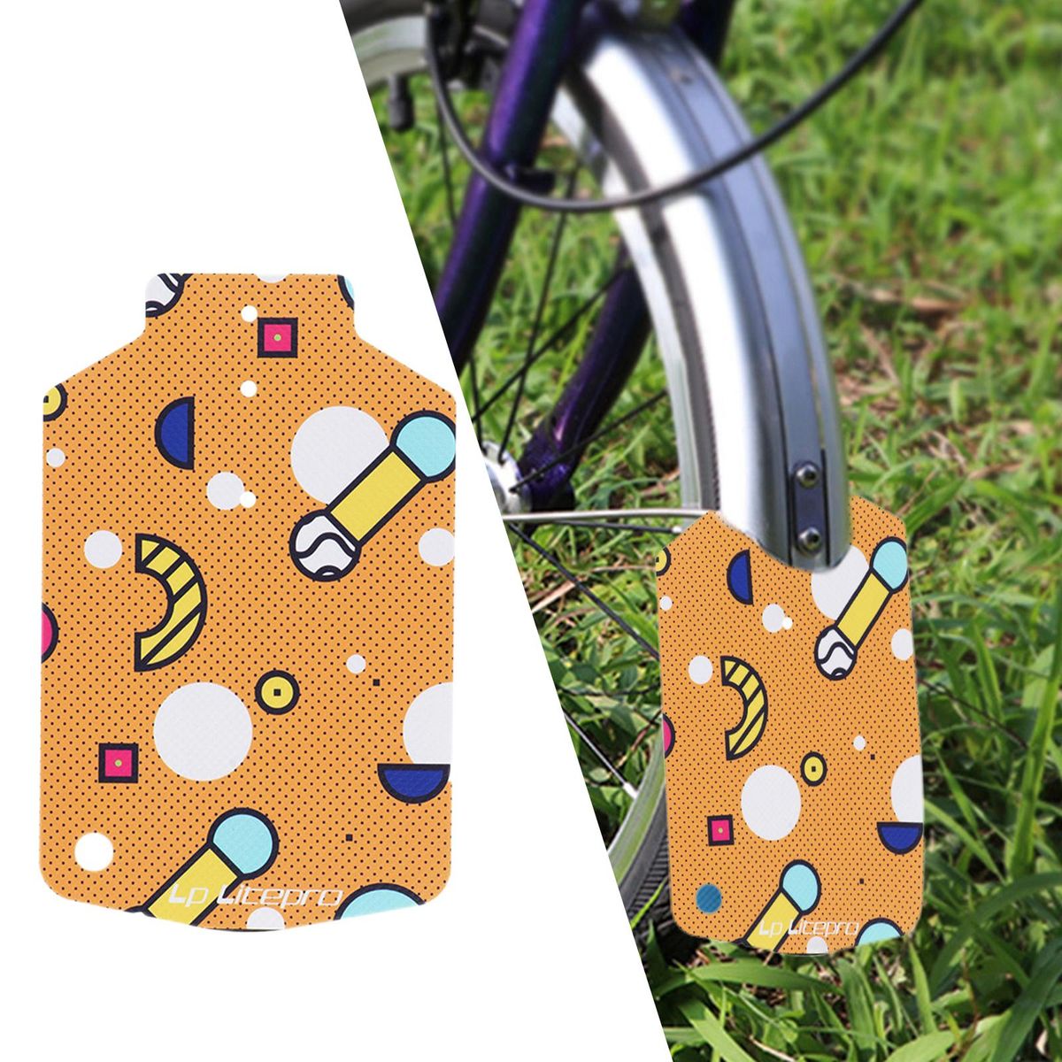 Folding Bike Fender Mudguard Rain Protection Waterproof Bike J