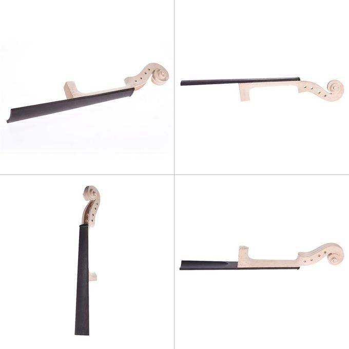 Violin Maple Neck  Ebony Fingerboard Fret Unfinished For Violin
