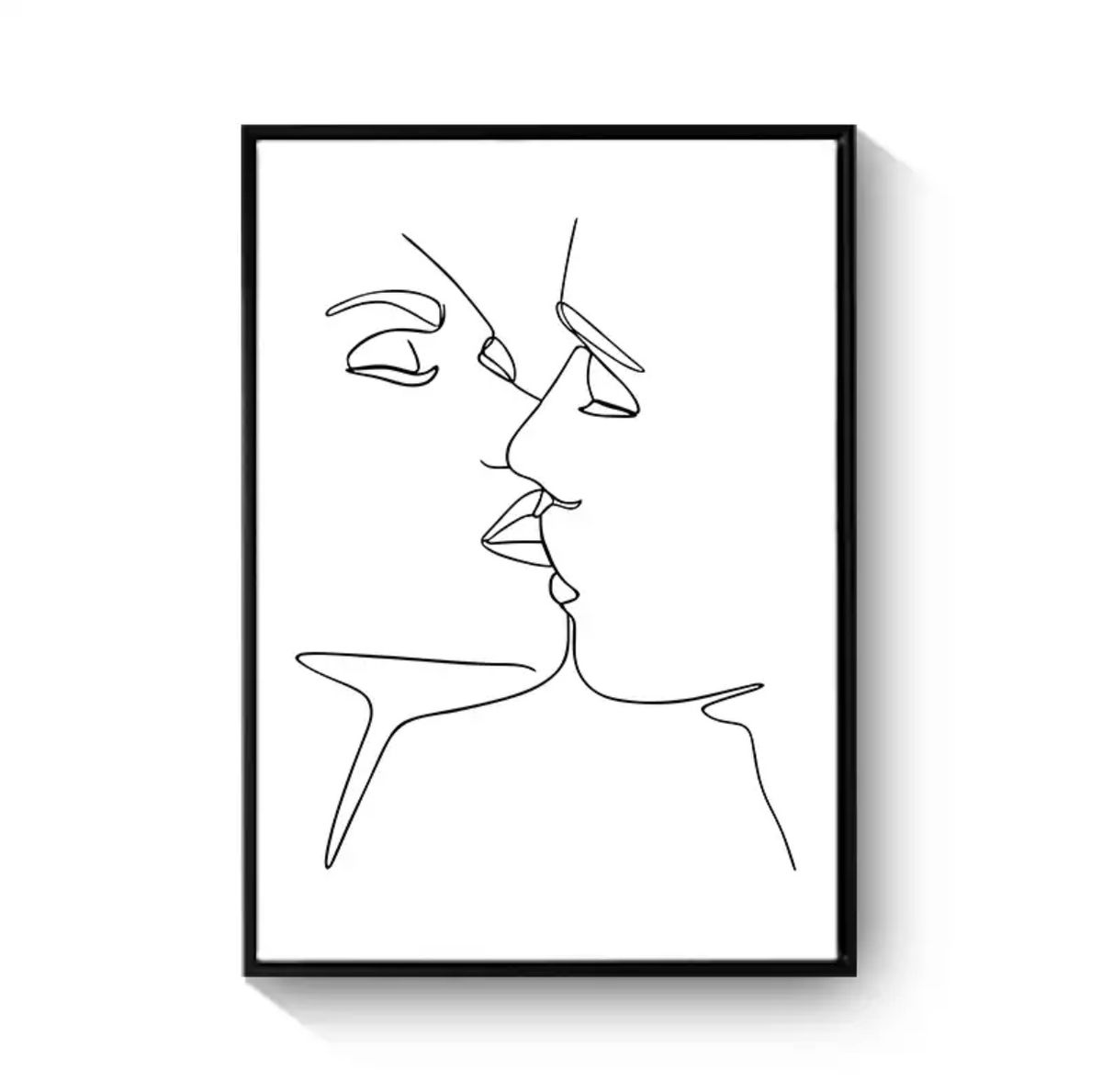 Kiss Abstract Wall Decorative Frame