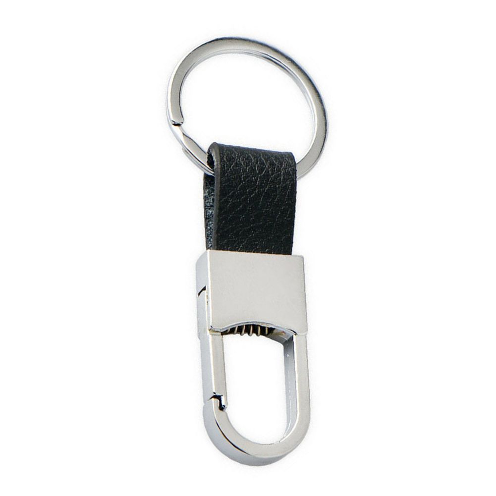 Creative Metal Key Chain Ring Car Fob Keyring Holder-Black