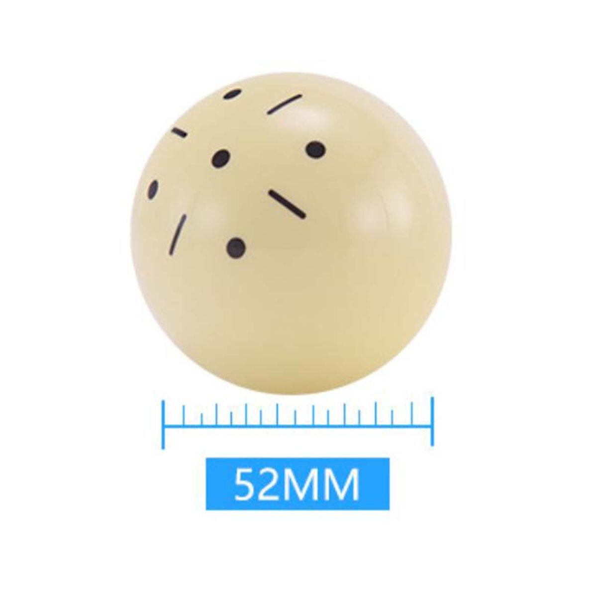 Professional  Ball Billiard Pool Training 52mm Gifts Beige