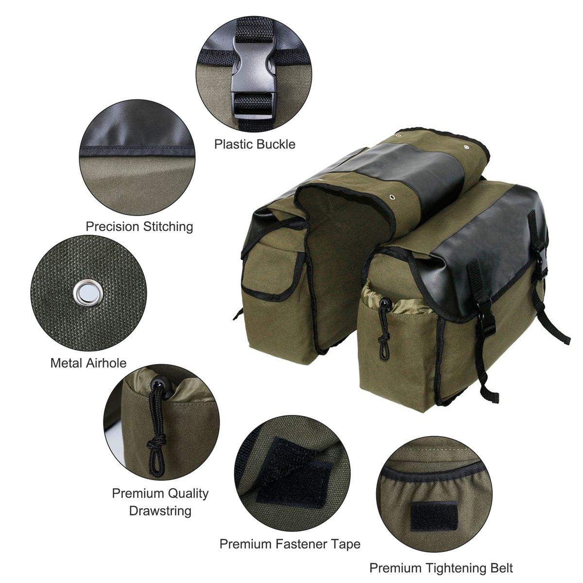 Motorbike Large Capacity Saddle Bag Motorcycle Riding Travel