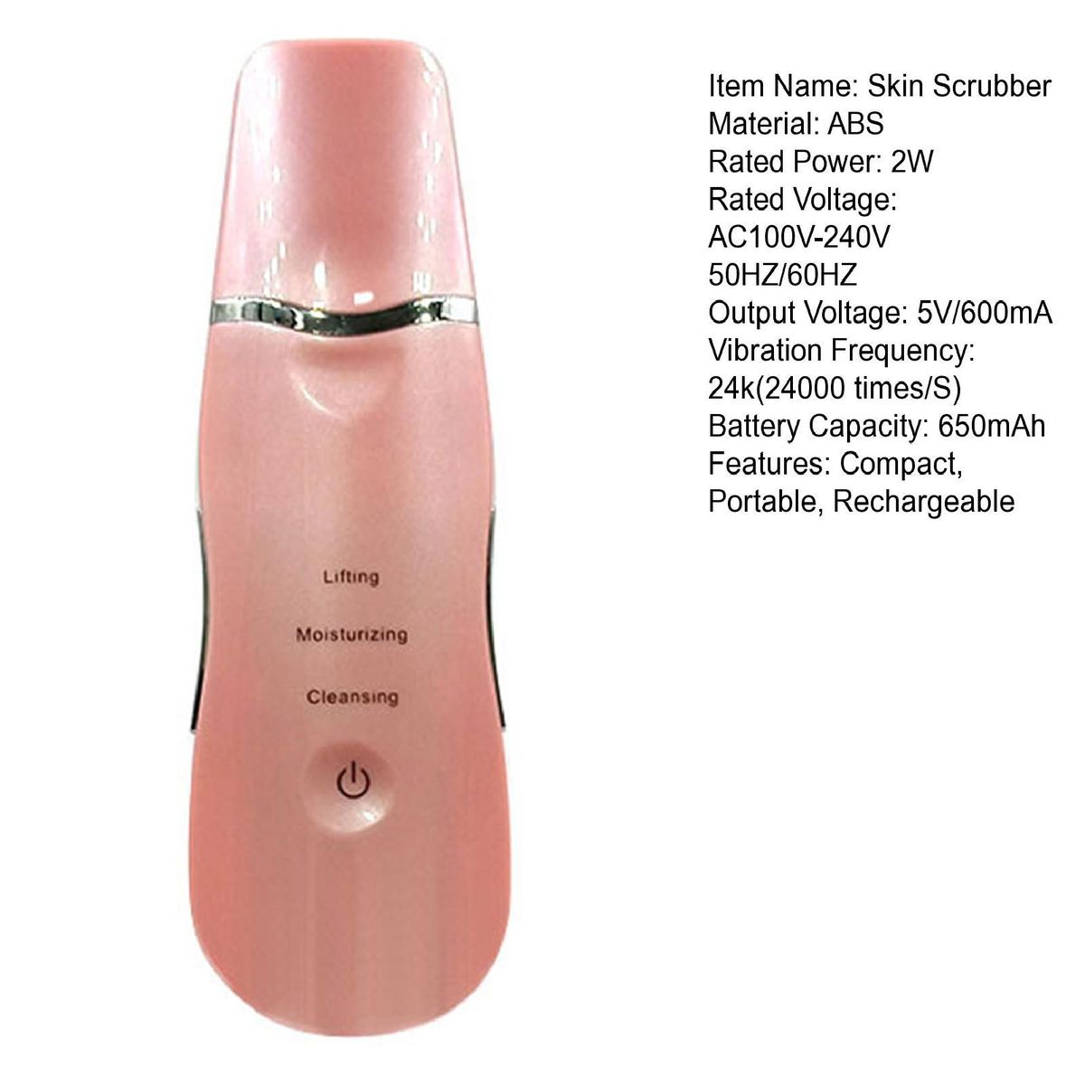 Remover Pore Deep Cleansing Skin Scrubber Face Spatula Pink
