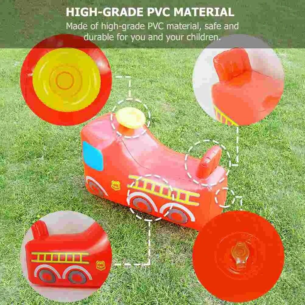 Inflatable Plaything Toddler PVC Tumbler Beach Toys Toddlers Elastic Kids Outdoor Fire Truck