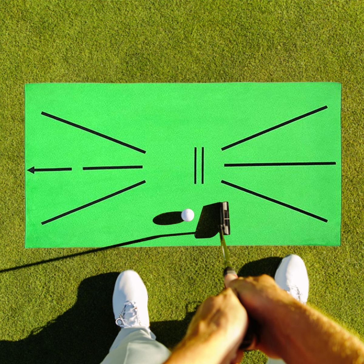 Golf Hitting Mats For Backyard Chipping Mat With 7 Magic Tape Design