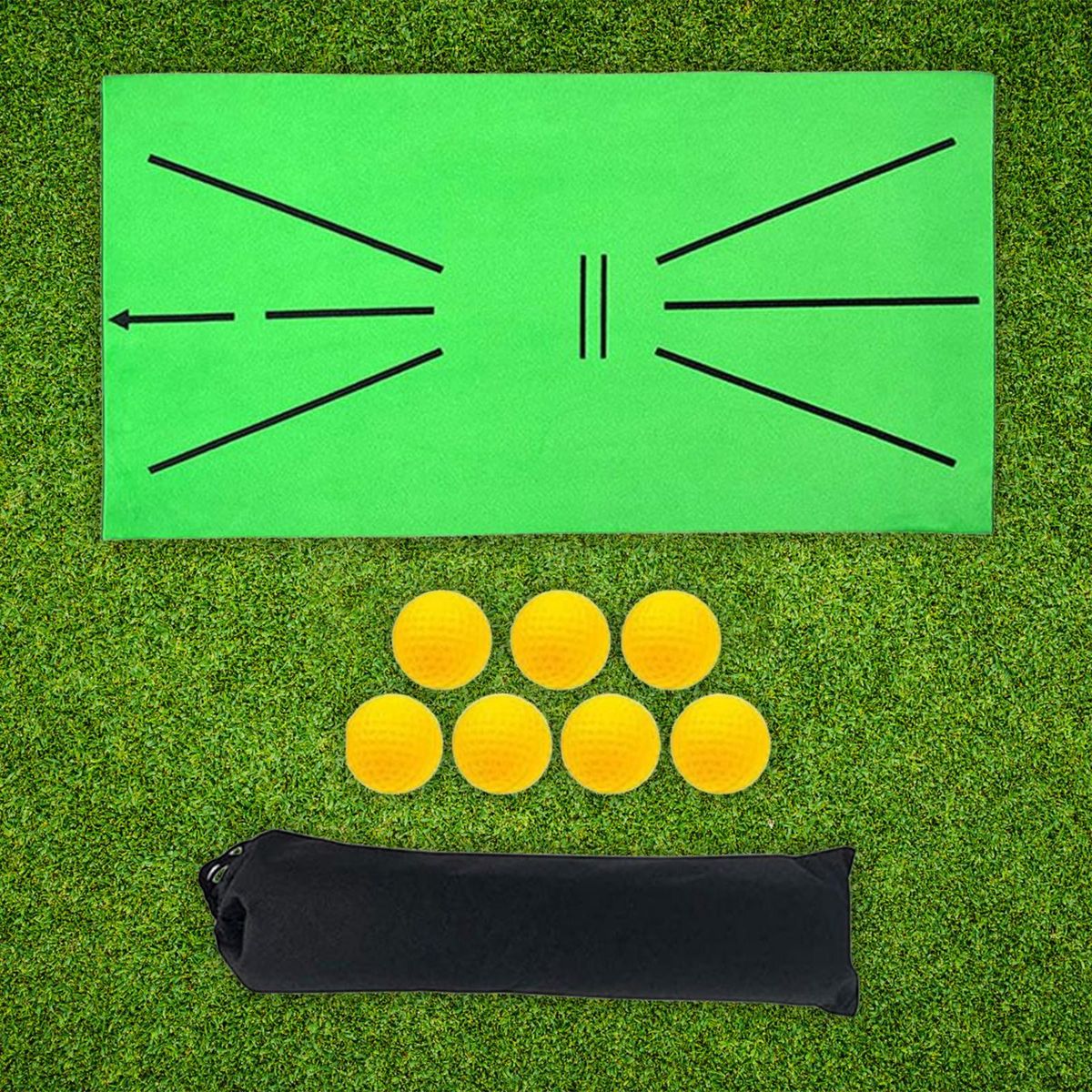 Golf Hitting Mats For Backyard Chipping Mat With 7 Magic Tape Design