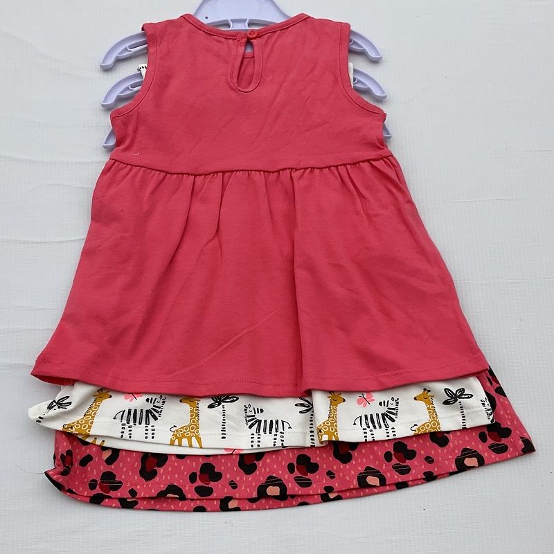 3 Pcs Plain & Patterned Armless Dress