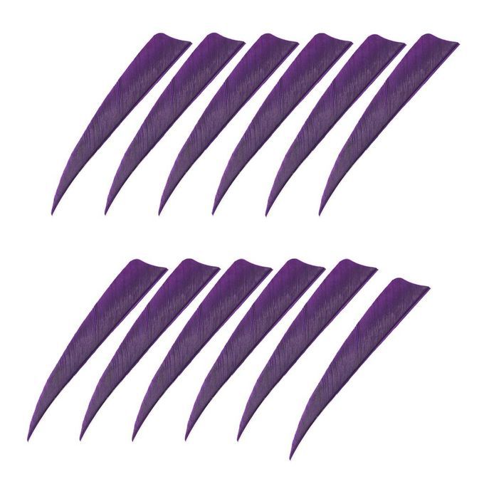 48pcs 4"  Rrow Fletching Vanes Turkey Feathers Rchery Ccessories - A