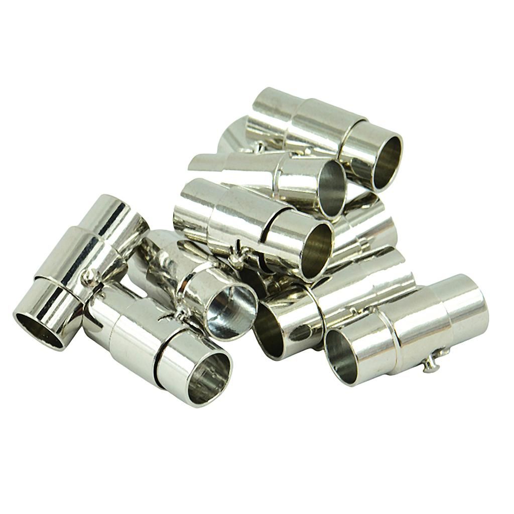 10 Sets Leather Cord End CapMagnetic Clasp 5mm Leather Rope Bracelet