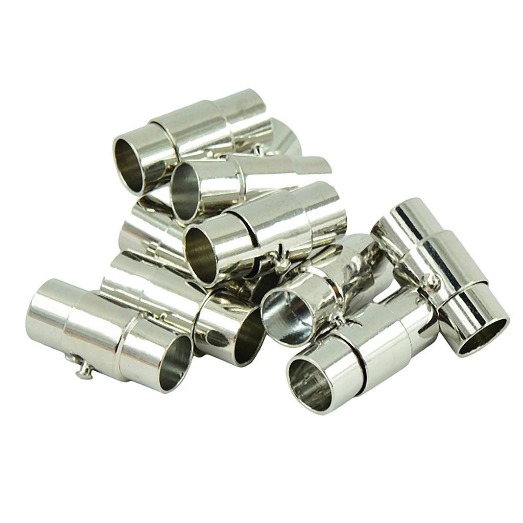 10 Sets Leather Cord End CapMagnetic Clasp 5mm Leather Rope Bracelet
