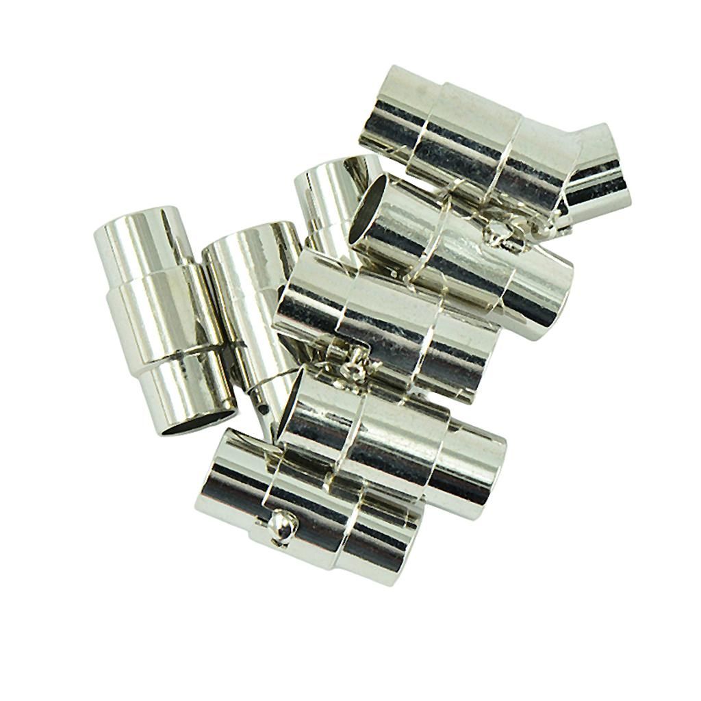 10 Sets Leather Cord End CapMagnetic Clasp 5mm Leather Rope Bracelet